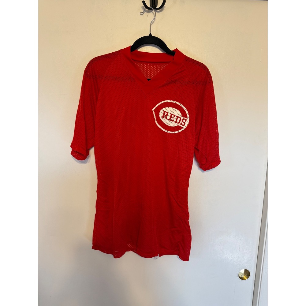 Vintage 1980s Russell Athletic Cincinnati Reds Jersey Made in USA (Size: Large)